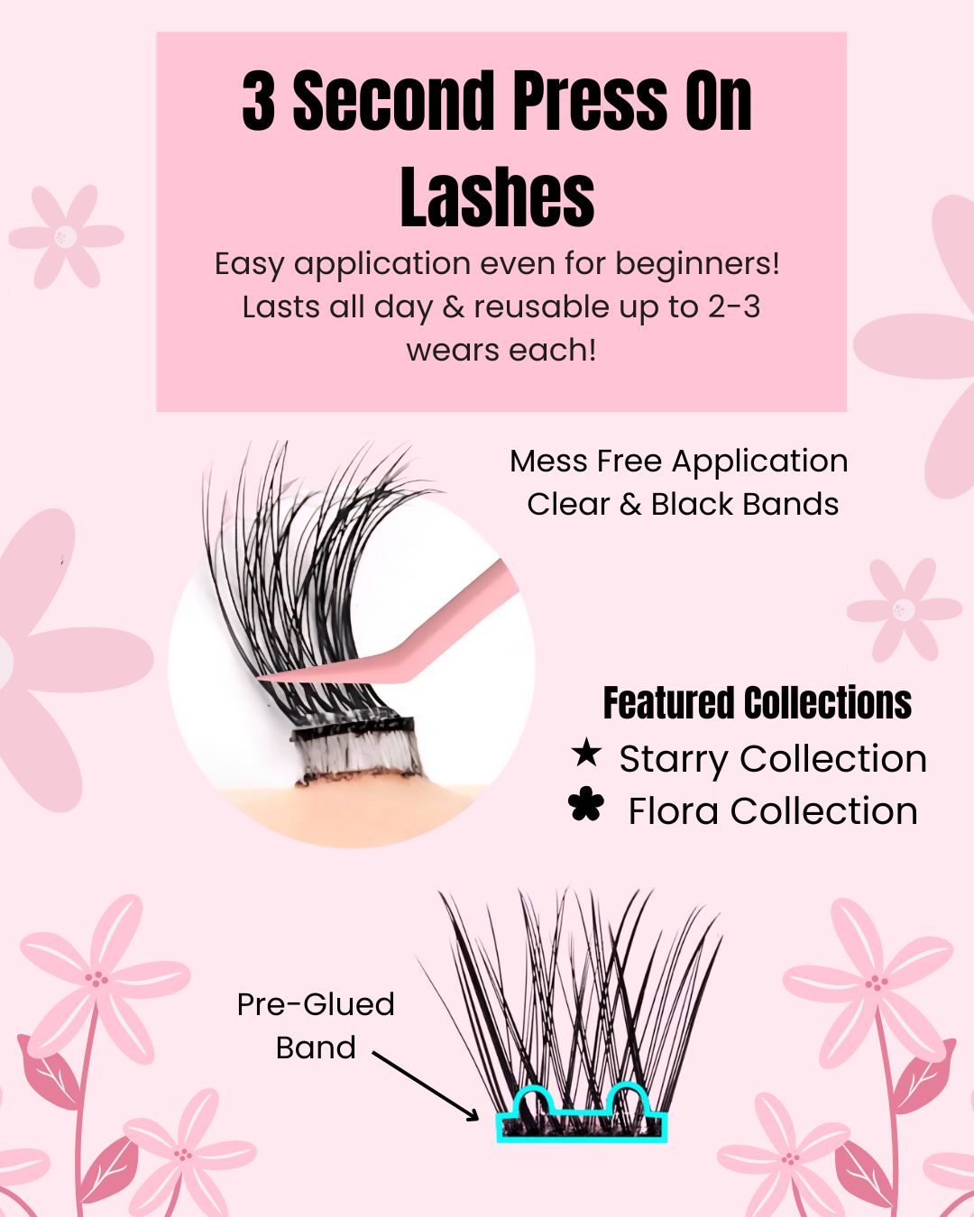 How to Apply Pre-Glued Press-On Lashes (Step-by-Step Guide)