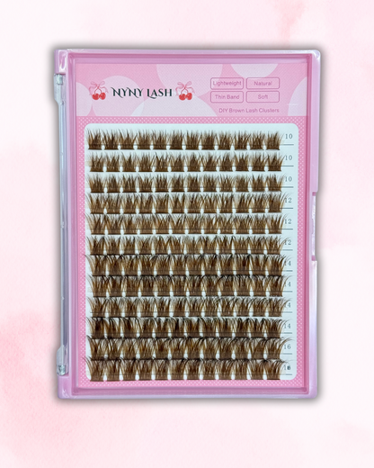 Chelan - Light Brownish Red Individual Lashes