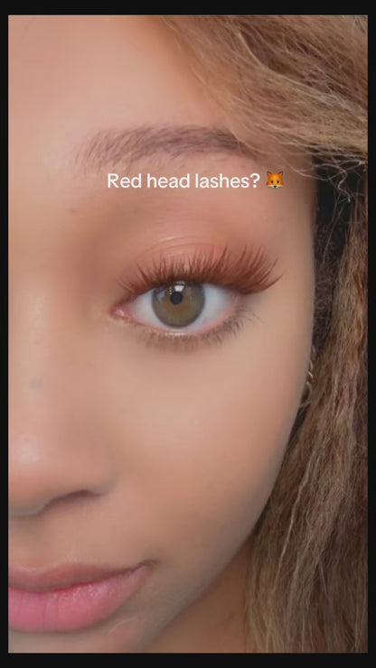 Chelan - Light Brownish Red Individual Lashes
